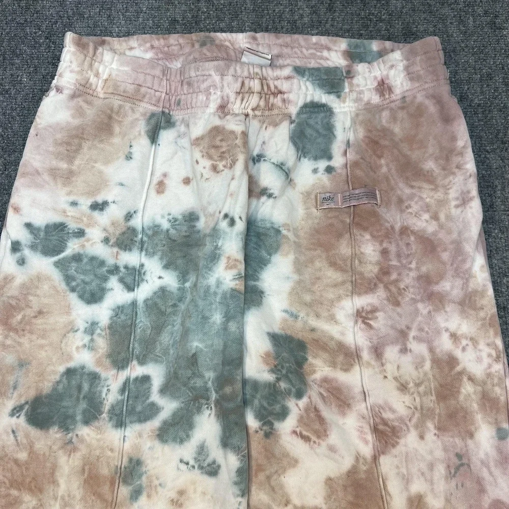 Nike Sweatpants Mens Large Tie Dye Fleece Joggers Elastic Waist Pockets Lounge